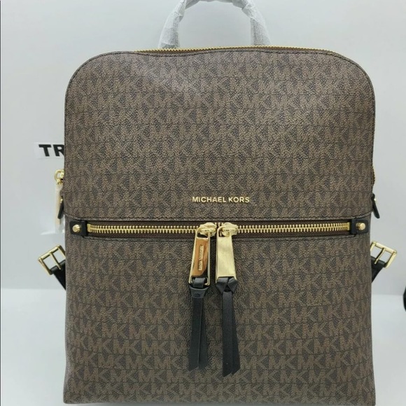 NWT MICHAEL KORS RHEA MEDIUM LOGO SIGNATUR… main image 6